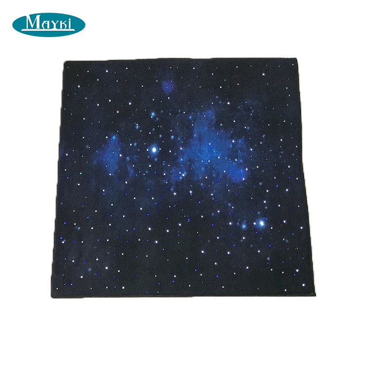 Motion sensor starry sky fibre optic mat