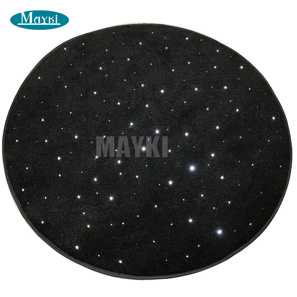 Motion sensor round fiber optic carpet